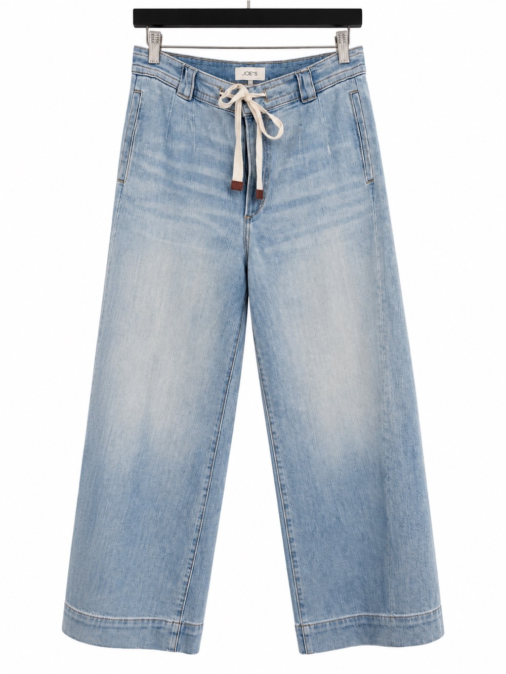 Joe's Jeans Light Blue Wide-Leg Jeans with Drawstring Waist